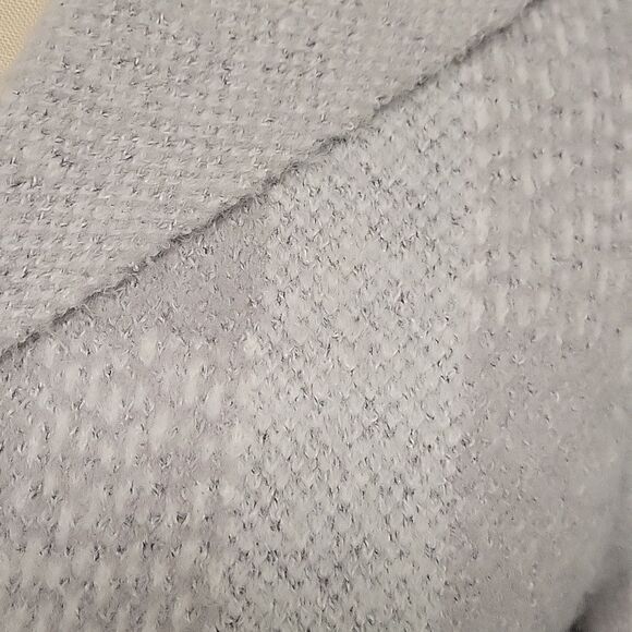 Super comfy Soft Surroundings sweater coat. Size M. Soft gray and cream. Hood - Picture 2 of 7